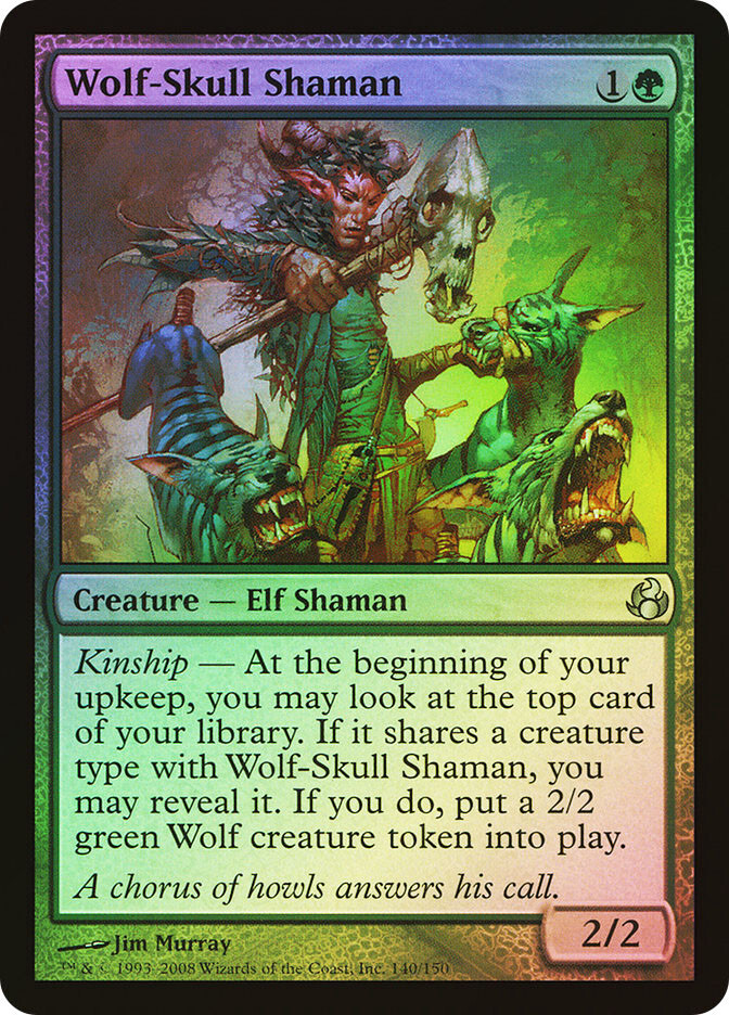 MTG FOIL Wolf-Skull Shaman - Morningtide #140 | eBay