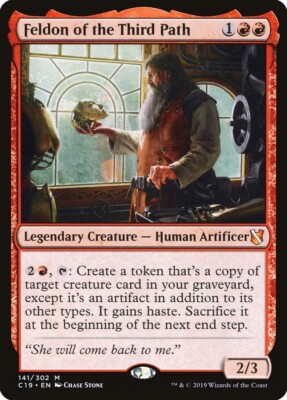 MTG Feldon of the Third Path Commander 2019 141/302 Regular Mythic