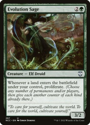 MTG Evolution Sage (287/519) Streets of New Capenna Commander NM