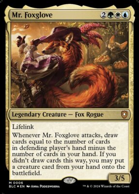 MTG Commander BLB *FOIL* M Mr. Foxglove #0006