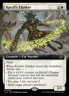 MTG Lost Caverns of Ixalan *FOIL* EXTENDED ART R Kutzil's Flanker #0355