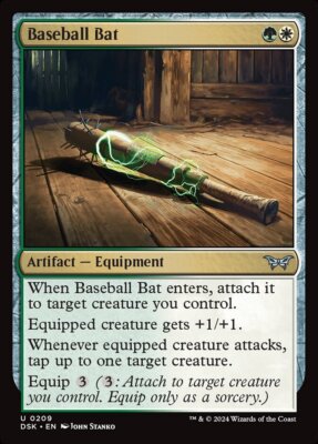 Baseball Bat (209) Duskmourn: House of Horror DSK MTG Magic