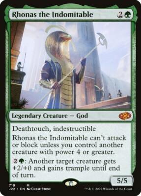 Rhonas the Indomitable: MtG Magic the Gathering Jumpstart 2022 Mythic Rare