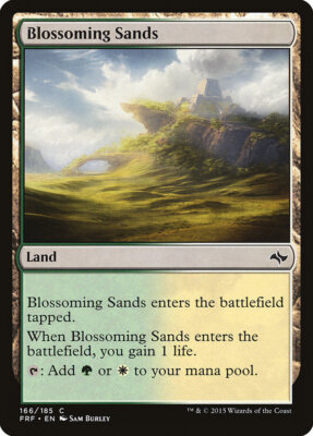 MTG Magic the Gathering Blossoming Sands (166/189) Fate Reforged LP