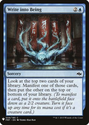 MTG Magic the Gathering Write into Being (FRF-59/1703) Mystery Booster LP
