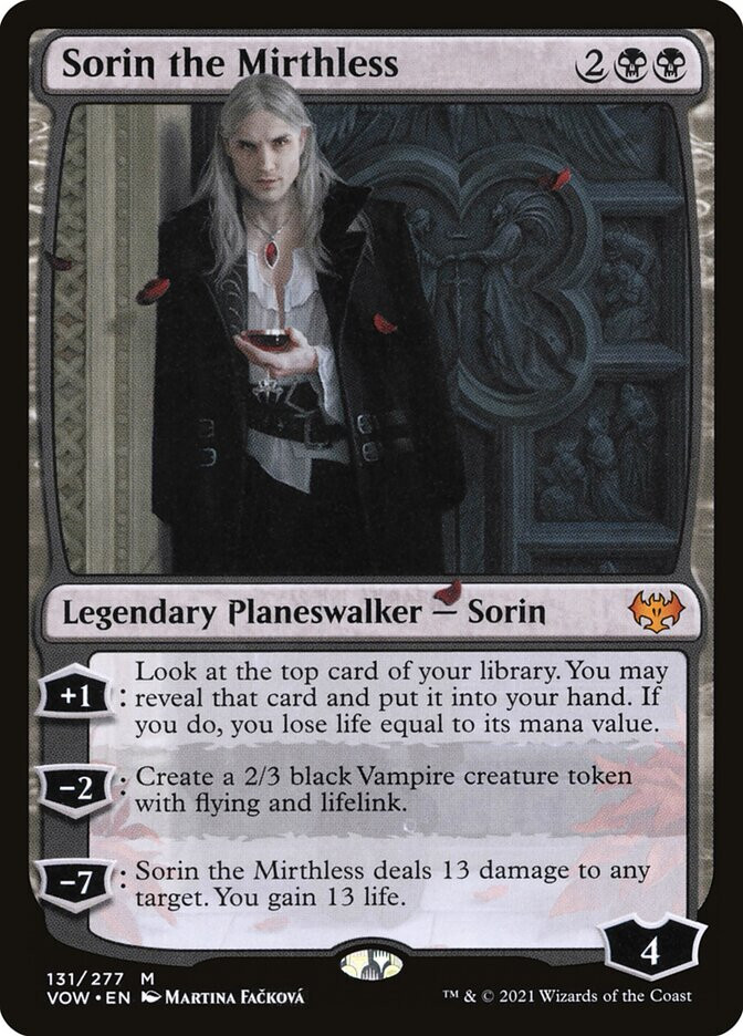 MTG Sorin the Mirthless - Innistrad: Crimson Vow #131 | eBay