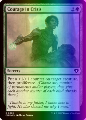 MTG Magic the Gathering Courage in Crisis (278/1173) Commander Masters NM FOIL