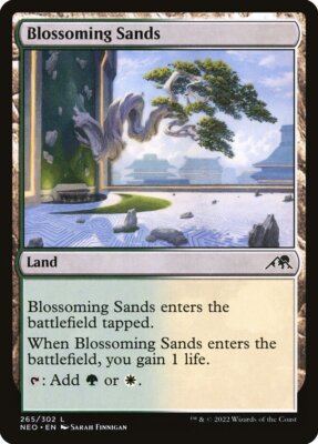 Blossoming Sands (265) Kamigawa: Neon Dynasty x4 4x NEO MTG Playset Magic