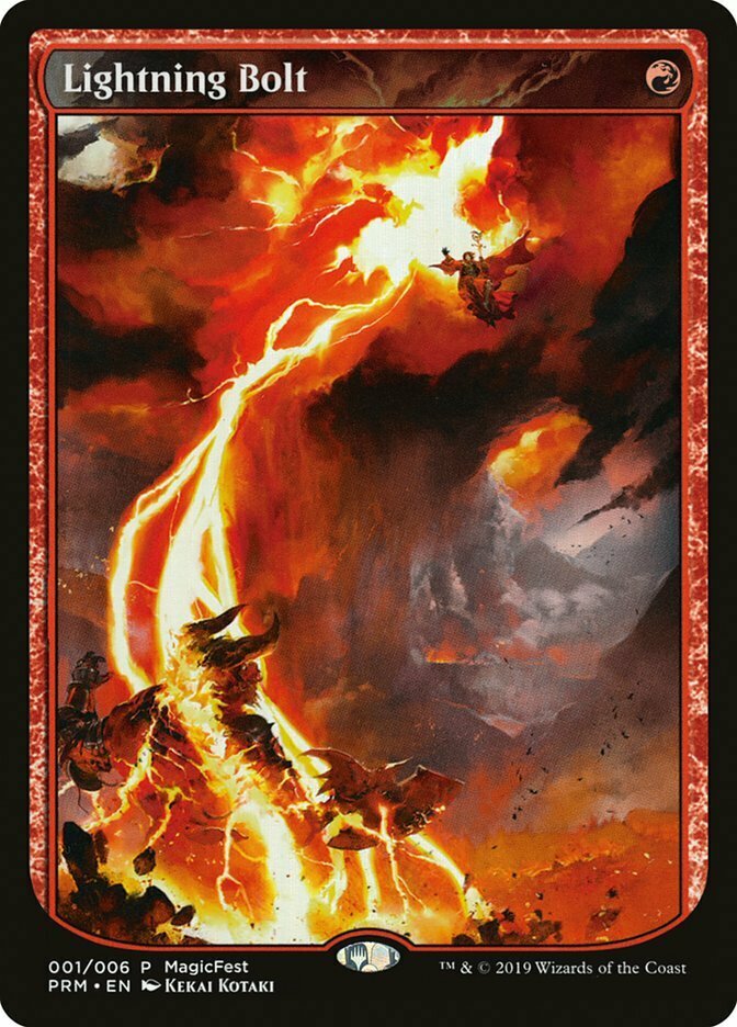 MTG - Lightning Bolt (PF19) FOIL | eBay Australia