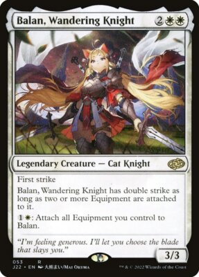 Balan, Wandering Knight MTG Jumpstart 2022 Rare NM x1 - Magic Card