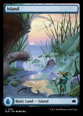 MTG Bloomburrow FULL ART L Island #0267 SUMMER | eBay