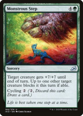 Monstrous Step (166) Ikoria: Lair of Behemoths IKO MTG Magic