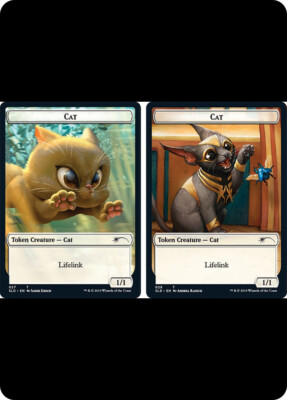 MTG {Cat Token} (#027) // {Cat Token} (#028) Secret Lair  - Secret Lair