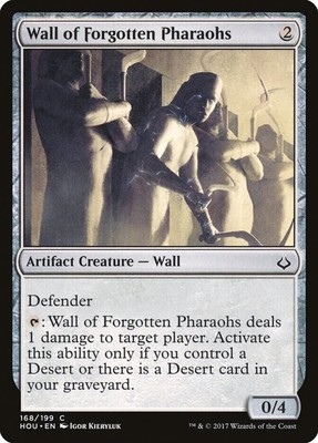 Wall of Forgotten Pharaohs - Hour of Devastation - MTG - NM - Regular Common
