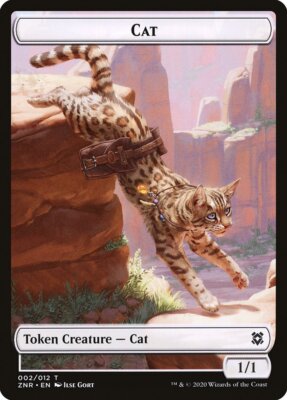 Cat Token (002) Zendikar Rising ZNR MTG Magic