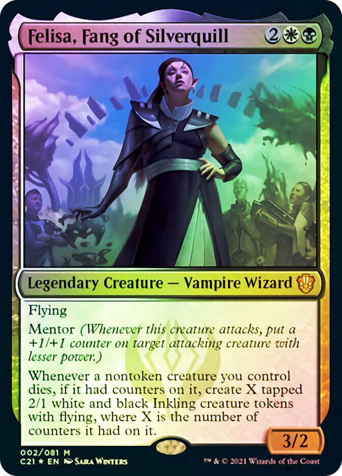 MTG FOIL Felisa, Fang of Silverquill - Commander 2021 #002 | eBay