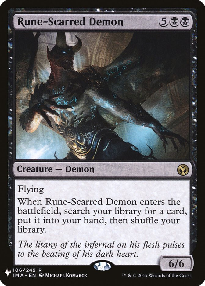 MTG Rune-Scarred Demon - Planeswalker Symbol Reprints #760