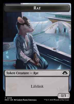 MTG (FOIL) Rat/Eldrazi Spawn Token 0002/0019 NM - Modern Horizons 3 Never Played