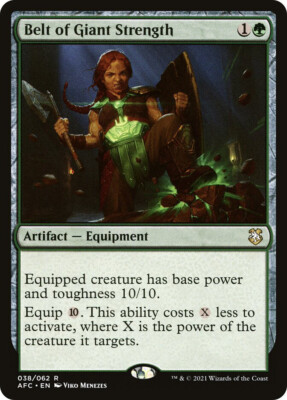 MTG Belt of Giant Strength  - Adventures in the Forgotten Realms Commander