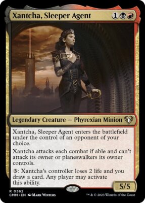 MTG Magic the Gathering Xantcha, Sleeper Agent (362/1173) Commander Masters LP
