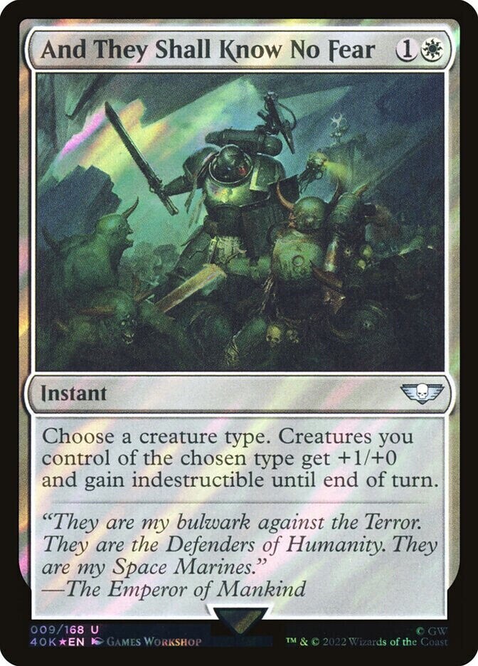 MTG | And They Shall Know No Fear (Surge Foil) | Warhammer