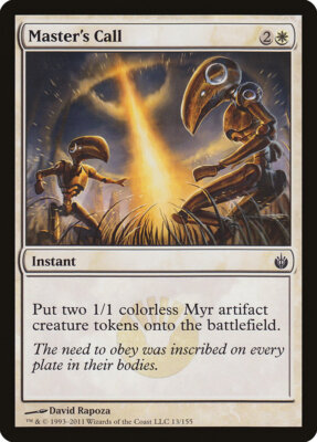 4x Master's Call - NM/LP - Scars of Mirrodin Block SPARROW MAGIC