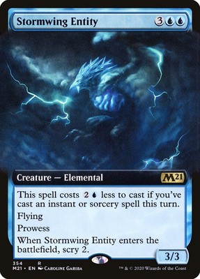   Near Mint Foil -    Stormwing Entity (Extended Art) - 354  - Core Set 2021 - M