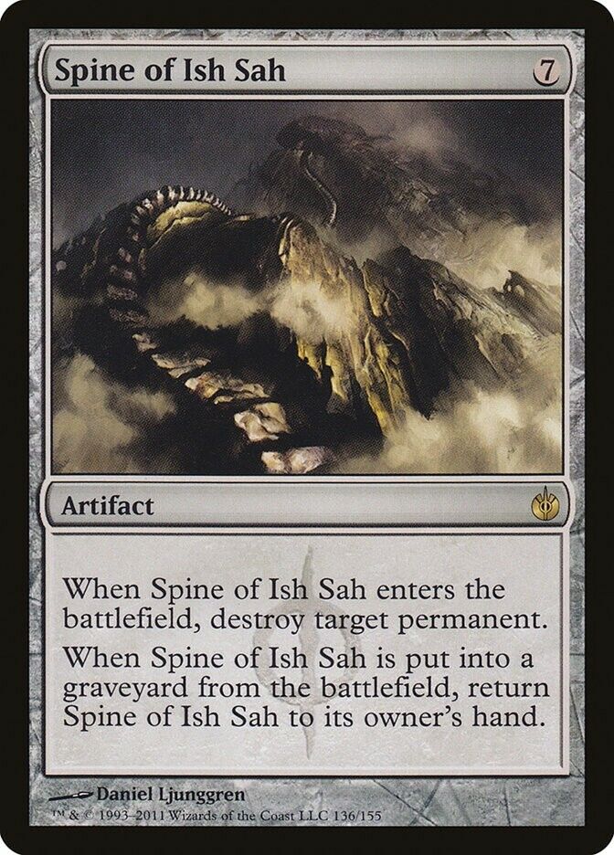 Spine of Ish Sah 1x FOIL MBS MTG Mirrodin Besieged Rare MINT artifact Spine of Ish Sah 1x FOIL MBS MTG Mirrodin Besieged Rare MINT artifact