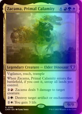 MTG Zacama, Primal Calamity (365/1173) Commander Masters LP FOIL
