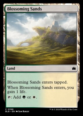 MTG Bloomburrow C Blossoming Sands #0396 PLAYSET 4X X4