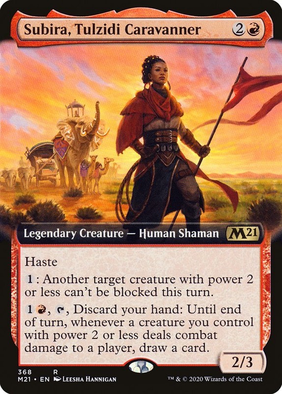 Mtg - M21Â -Â Subira, Tulzidi Caravanner (Extended Art) Near MintÂ #368