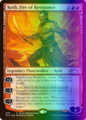 MTG Koth, Fire of Resistance (9/29) Store Championships 2022 LP FOIL