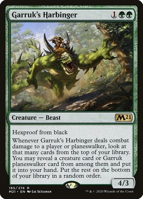 Garruk's Harbinger Core 2021 Magic MTG Creature CARD 1x (185/274)