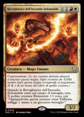 MTG WILDFIRE AWAKENER 44 EXC - RISVEGLIATRICE DELL'INCENDIO INDOMABILE MOC