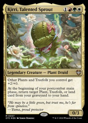 MTG Commander OTJ *FOIL* M Kirri, Talented Sprout #0007