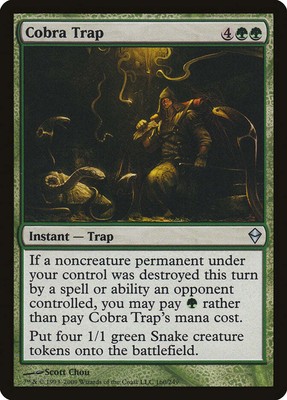 Cobra Trap [Zendikar] Magic MTG