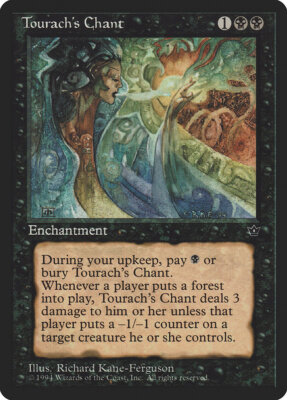 Magic the Gathering (mtg): FEM: Tourachs Chant  (x 4)