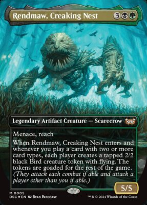 MTG Commander DSK *FOIL* BORDERLESS M Rendmaw, Creaking Nest #0005