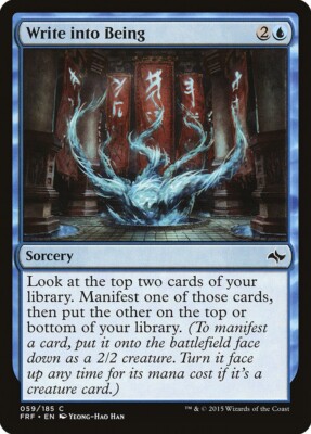 Fate Reforged Write into Being MTG Magic the Gathering NM