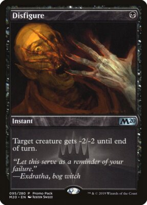 Disfigure (Promo Pack) [Core Set 2020 Promos] Magic MTG