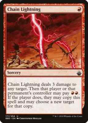 MTG Chain Lightning #171 Battlebond Magic the Gathering Card - NM/M, PACK FRESH