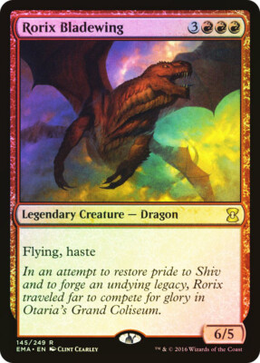 MTG FOIL Rorix Bladewing  - Eternal Masters