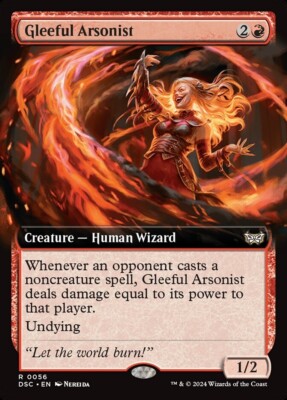 1x - Gleeful Arsonist - (extended art) - Commander: Duskmourn - NM MTG