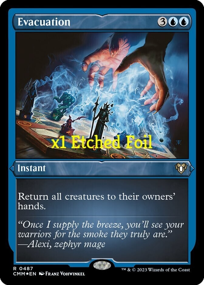 MTG Etched Foil Commander Masters CMM Evacuation MINT | eBay