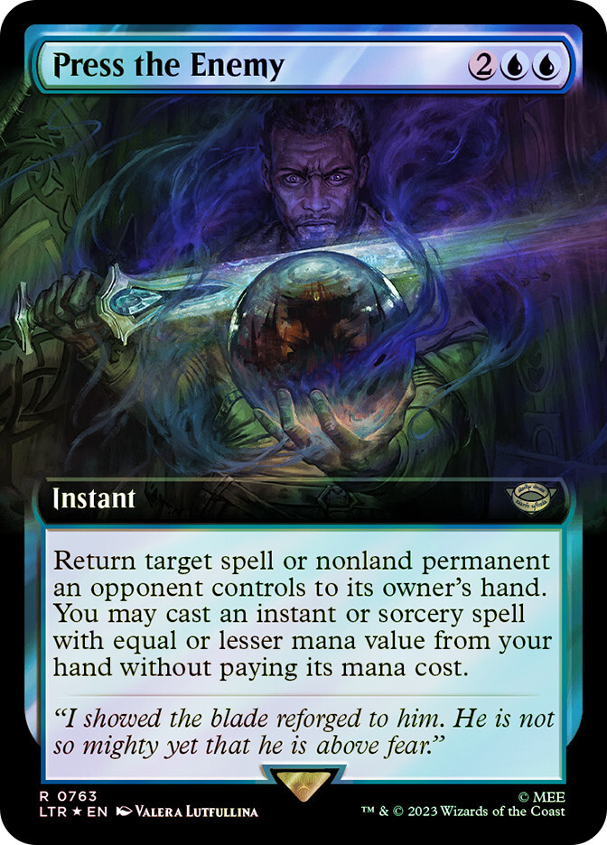 MTG SURGE FOIL Press the Enemy - The Lord of the Rings #763 | eBay