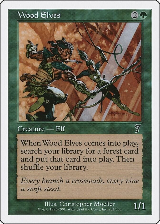 MTG- Wood Elves - 7th Edition (7ED) NM | eBay
