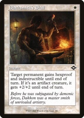4x MTG Blacksmiths Skill Modern Horizons 2 381 RetroFrame Common x4