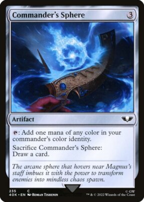 4x Commander's Sphere #235 - NM - Warhammer 40,000 - SPARROW MAGIC MTG