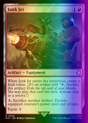 MTG Magic the Gathering Junk Jet (60/1102) Fallout NM FOIL