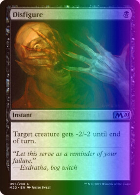 MTG Magic the Gathering Disfigure (95/357) Core Set 2020 LP FOIL